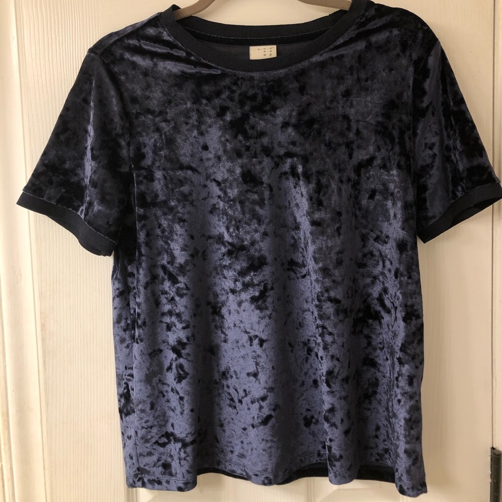 a new day crushed velvet t-shirt